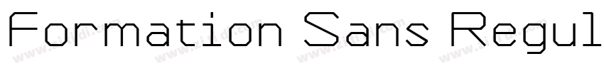 Formation Sans Regul字体转换